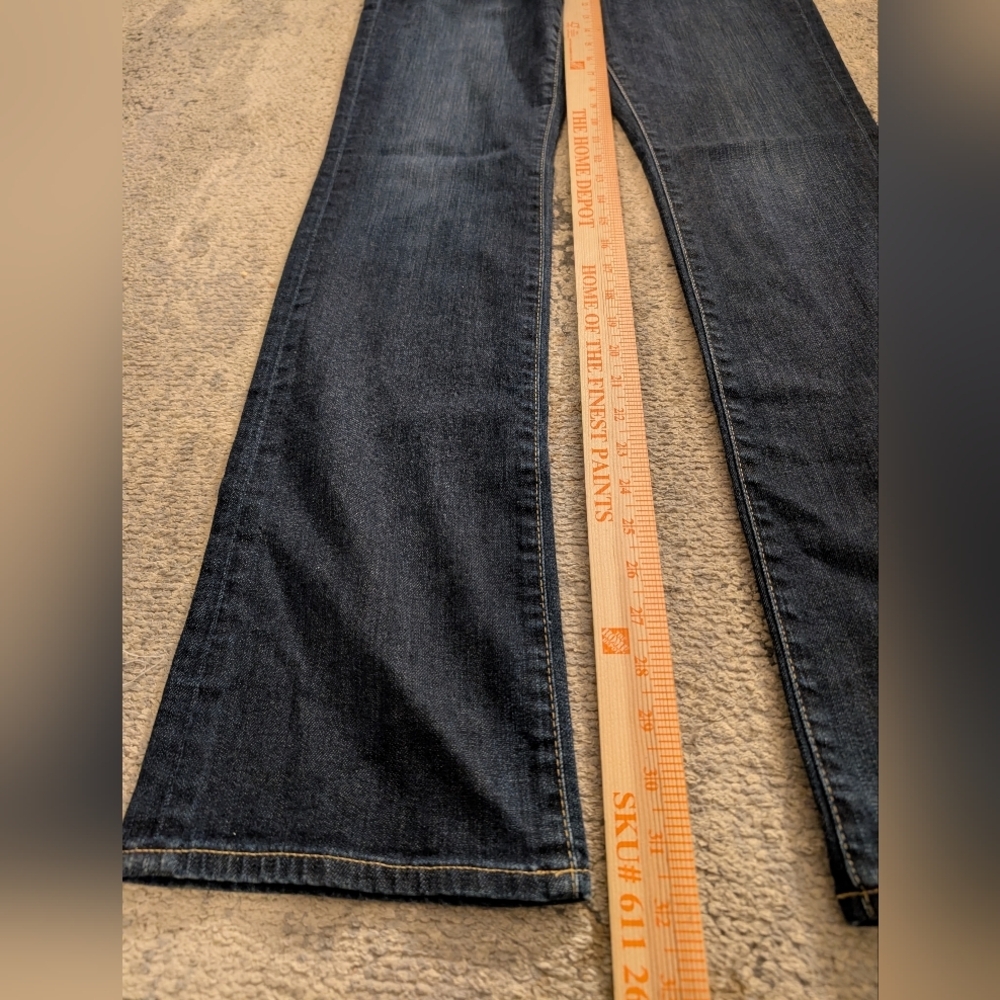 Ag Adriano Goldschmied Slim Boot Cut Jeans, Dark Wash, Women's 31R - Picture 2 of 11